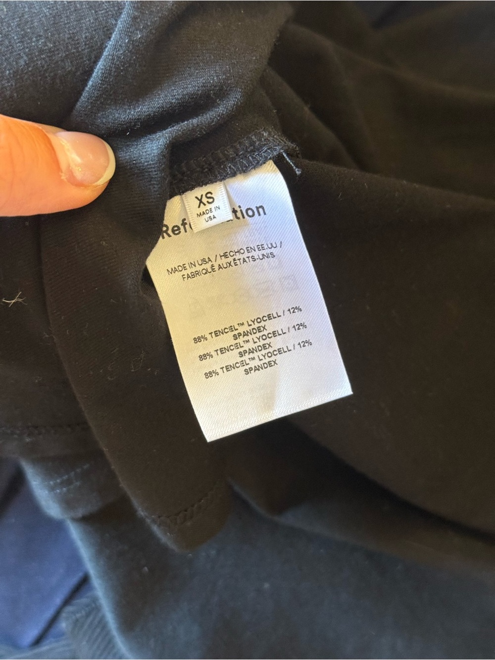 Reformation black Maci Knit Dress size extra small - Picture 9 of 12